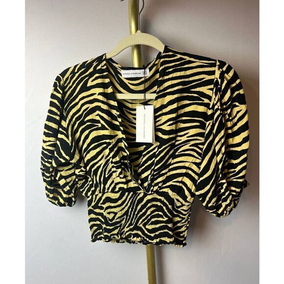Faithfull the Brand Oma Top Amaia Zebra NWT Sz. 4 - Picture 2 of 8